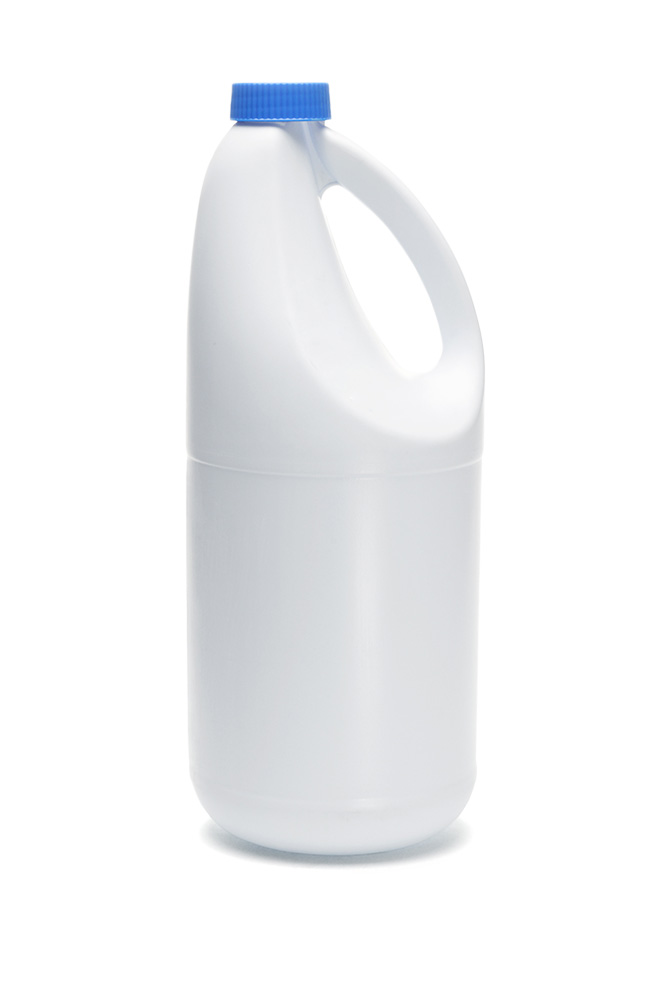 bleach container with the label removed