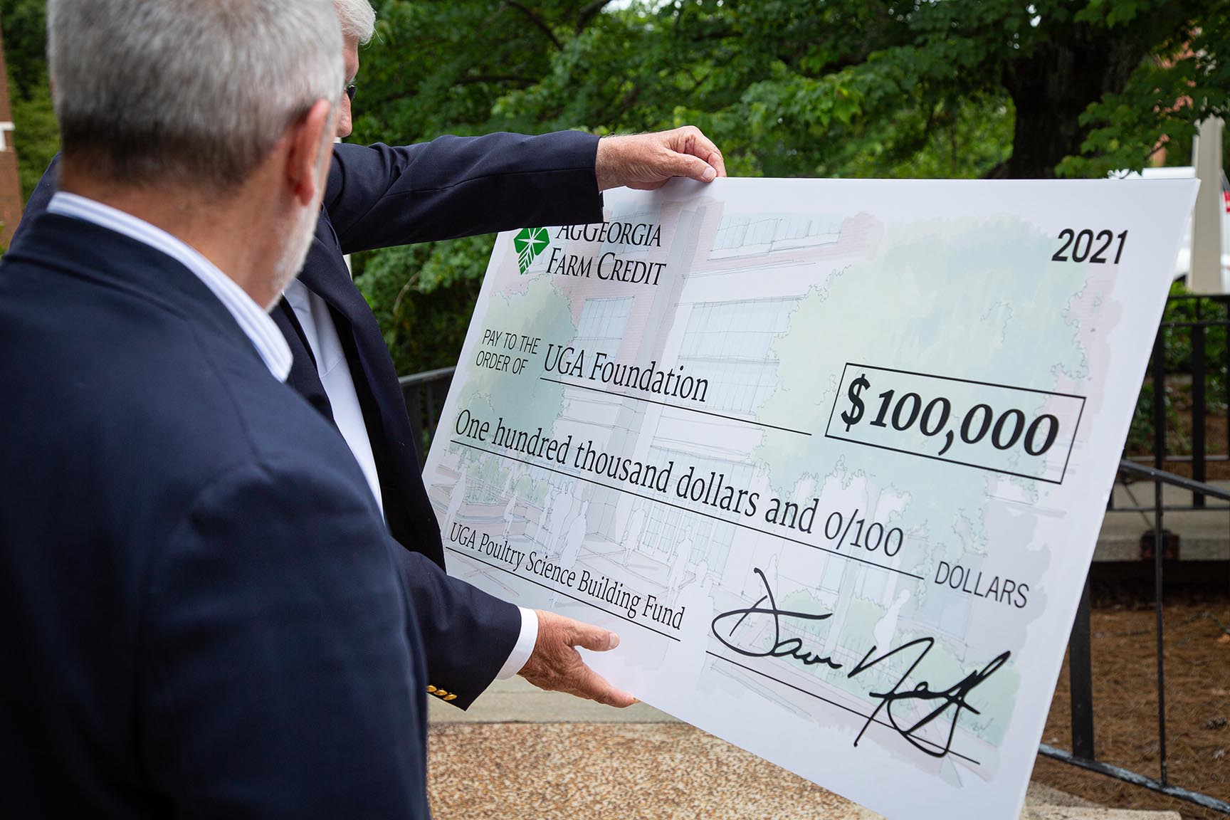 AgGeorgia Big Check for $100,000