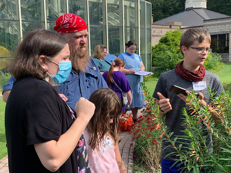 Citizen scientists participate in a Great Georgia Pollinator Census counting event at Callaway Gardens.