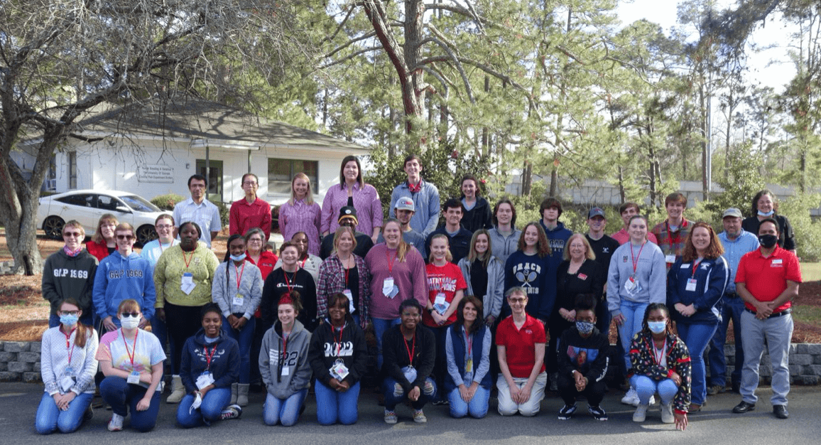 Staff and faculty from TVDIL guided 32 high school students through a series of workshops and rotations meant to introduce them to potential careers in animal science. The students from 10 counties across the UGA Cooperative Extension Southwest District were joined by Extension staff members and parents.