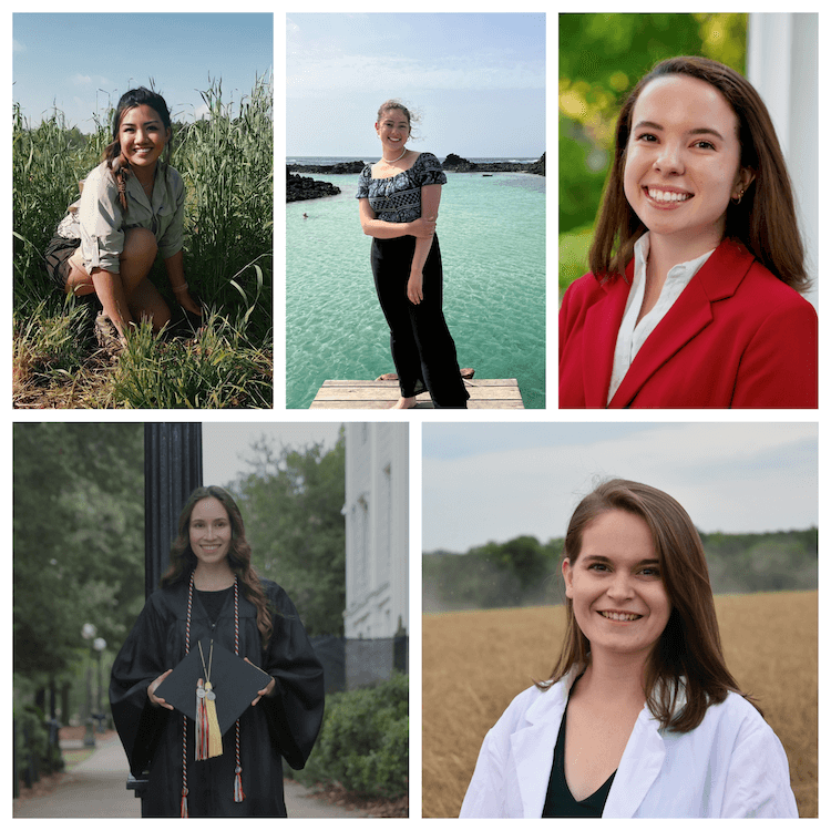 Clockwise from left, Chloe Cerna, Ariana Cohen, Abby Lauterbach, Taylor Pearson and Alexandra Thompson
