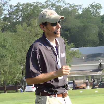 Patrick McCullough in a black shirt