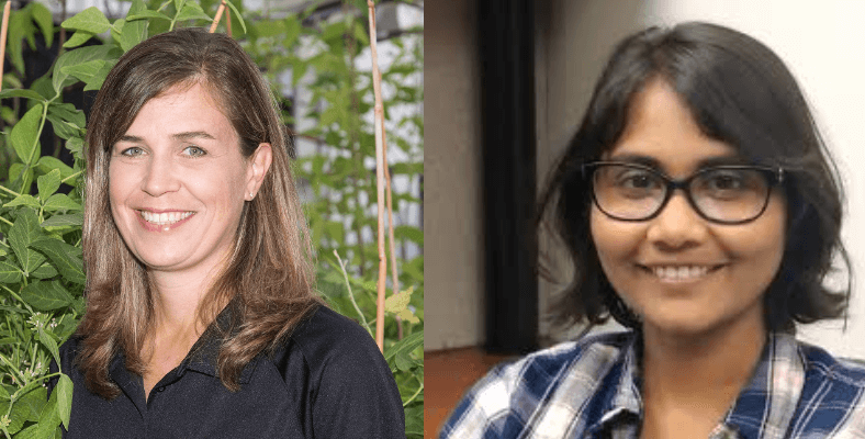 Headshots of Melissa Mitchum and Vinavi Gamage