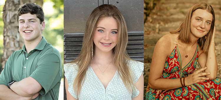 2023 CAES Rural Scholars Jay Lavender, Ashley Rowell and Willow Waldrep