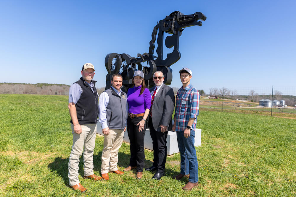 Georgia agricultural leaders with USDA Ag Secretary Brooke Rollins at the UGA Iron Horse Farm