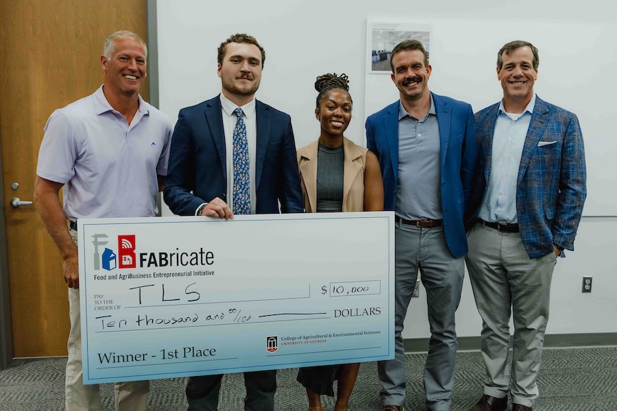 2025 FABricate contest winner with judges